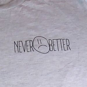 Never Better Band N24 GUILTY Concert Tee Large